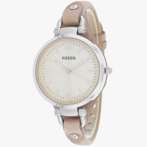 Beige Leather Analog Quartz